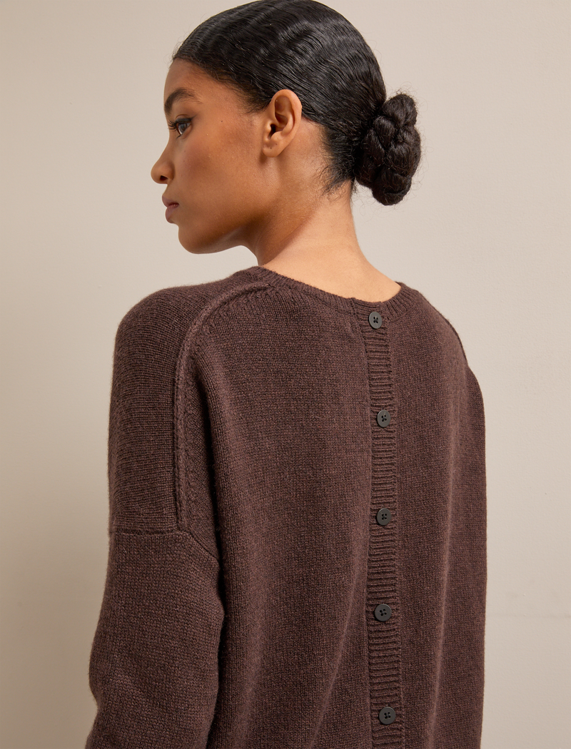Lainey Cashmere Jumper - Chocolate Brown