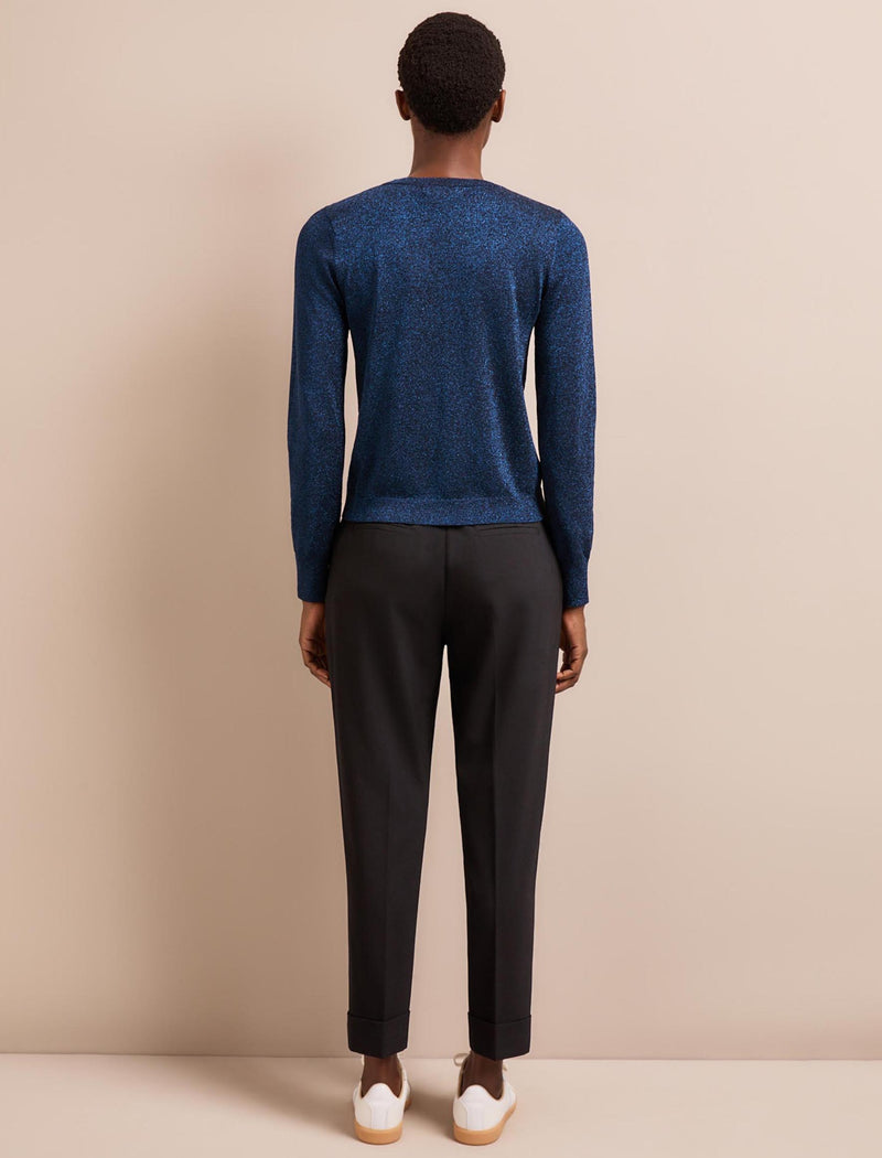 Colette Lurex Jumper - Blue
