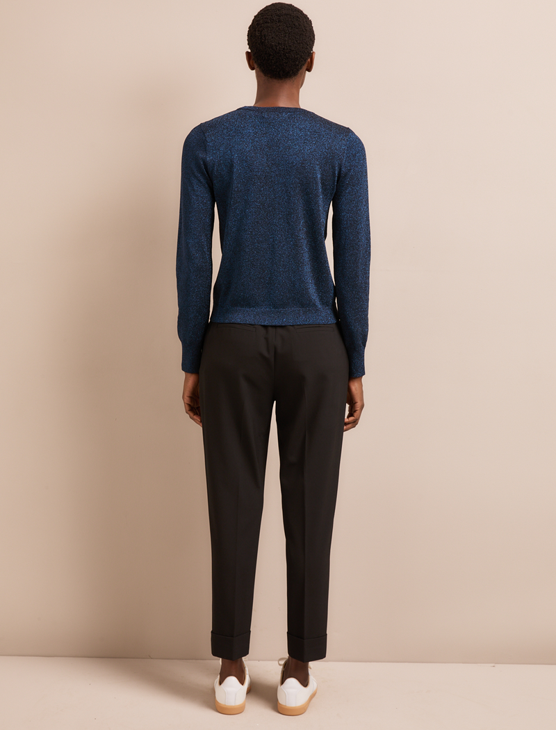 Colette Lurex Jumper - Blue