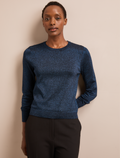 Colette Lurex Jumper - Blue