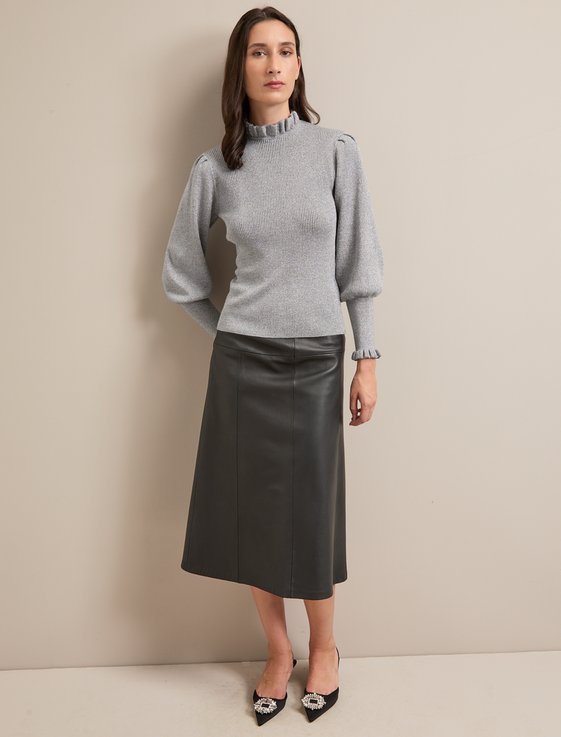 Judy Lurex Jumper - Silver