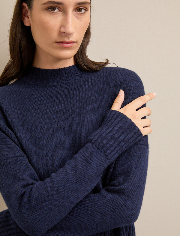Jasper Cashmere Jumper - Navy