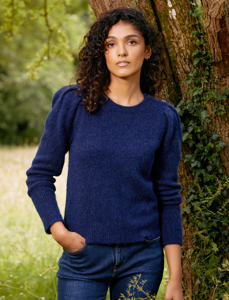 Joss Alpaca Jumper - Dark Blue