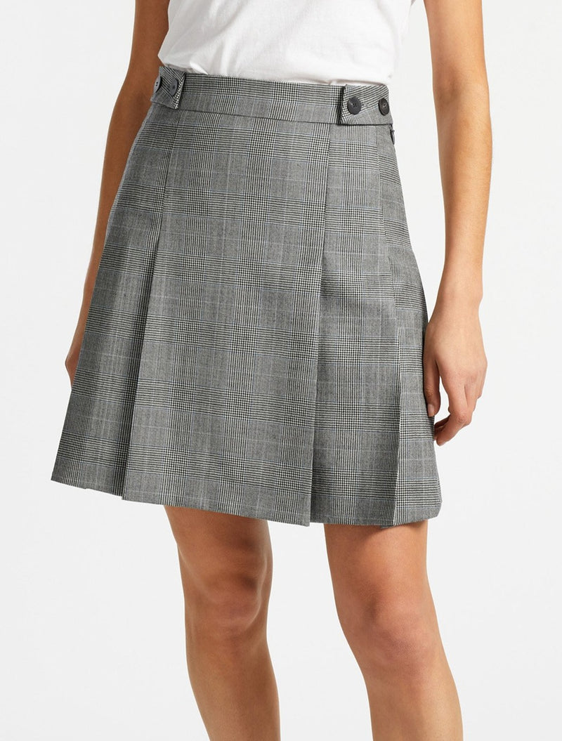 Mini pleated skirt sales wool