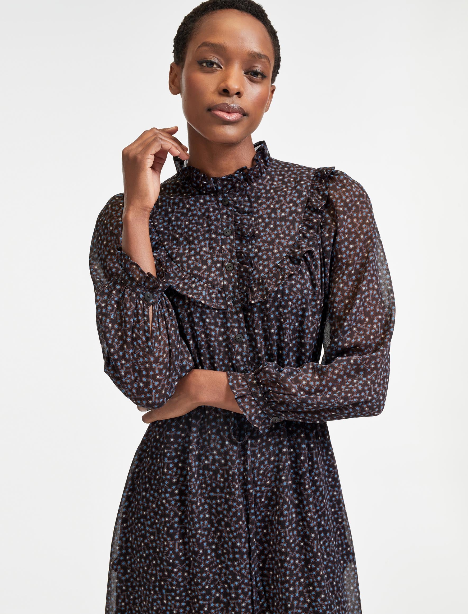 Amarelle print midi dress discount