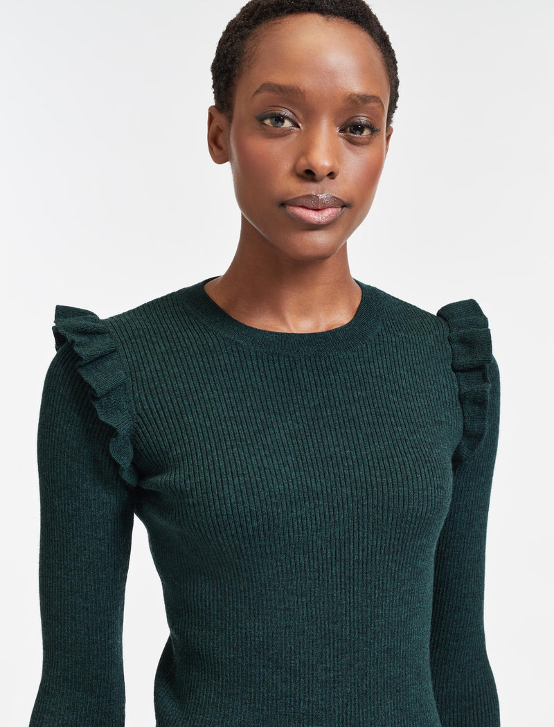 Jessie Wool Jumper - Dark Green