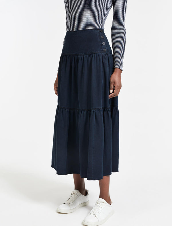 Sylvia Maxi Skirt - Indigo