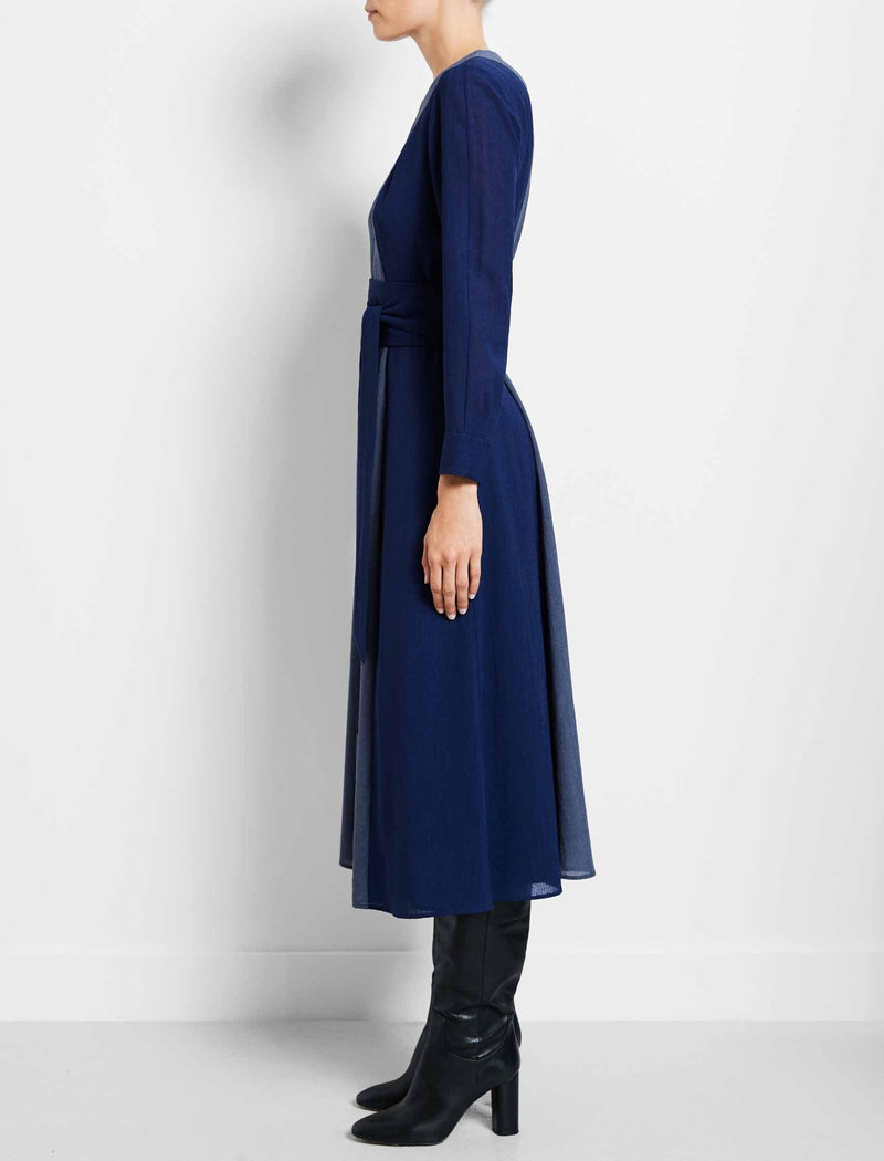 cobalt blue dress with sleeves