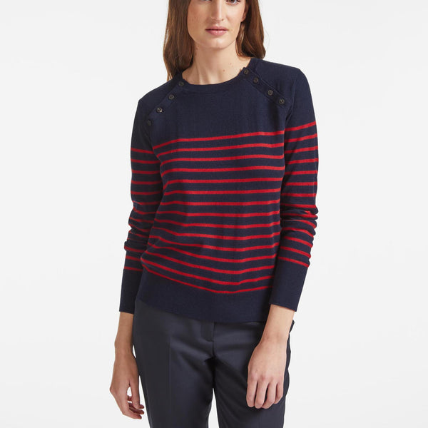 Red and clearance navy jumper