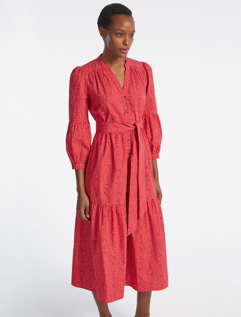 Red maxi sale shirt