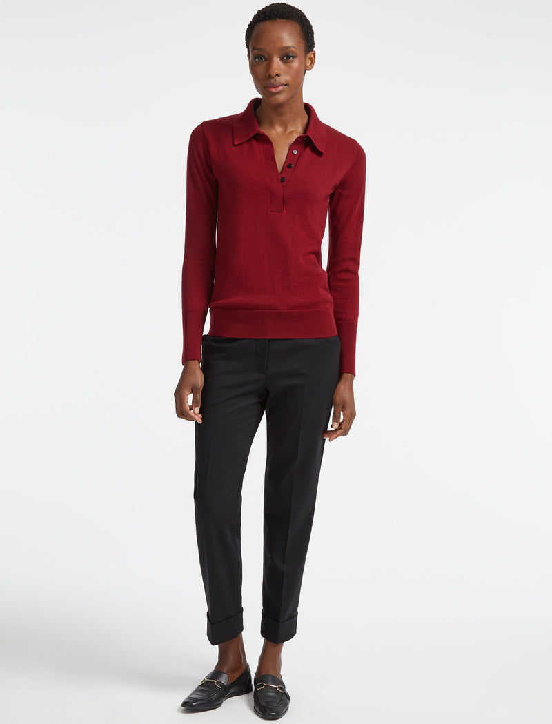 Josie Wool Jumper - Dark Red