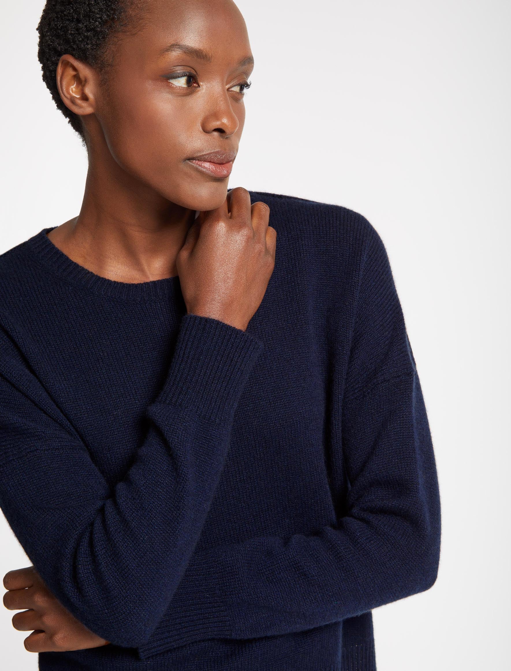 Dark blue cashmere discount sweater