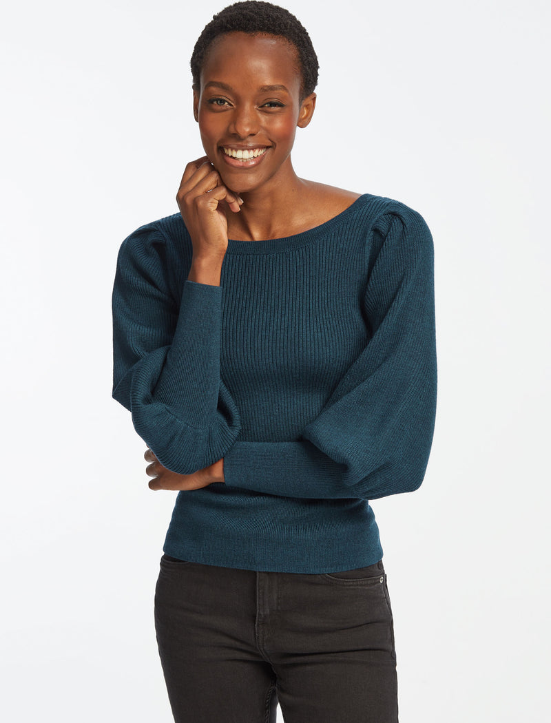 Boat neck on sale wool jumper