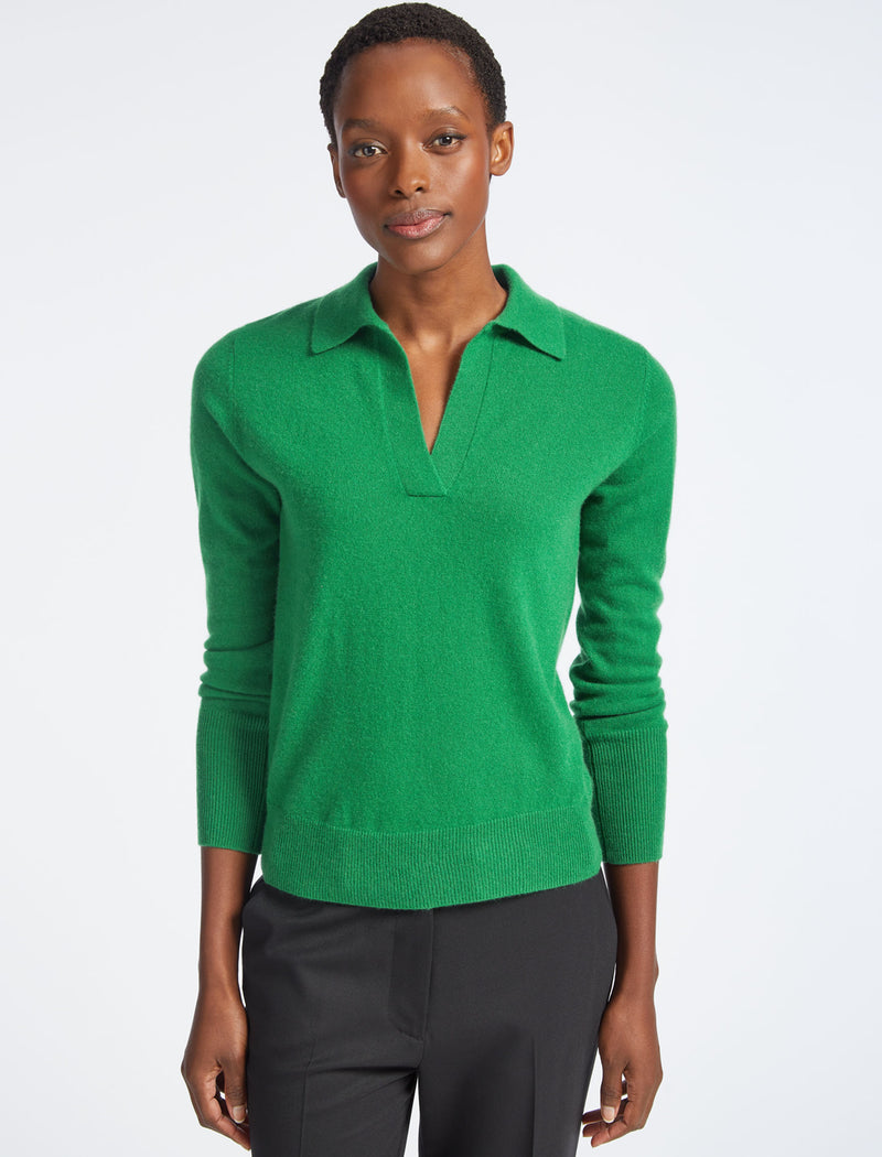 Gillian Cashmere Jumper - Emerald Green