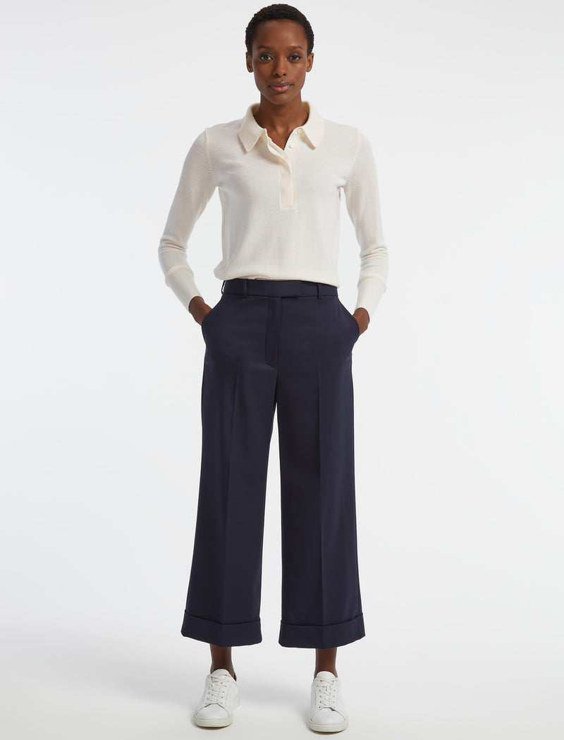 Ladies wide hotsell leg evening trousers