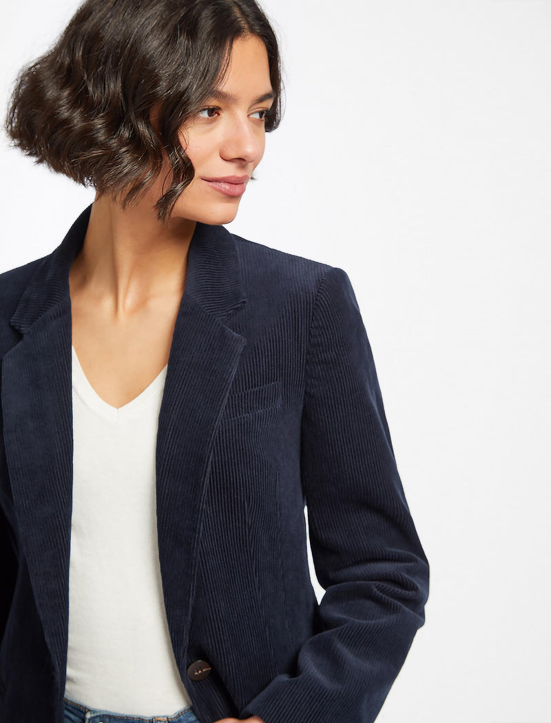 Leo Corduroy Blazer in Stone
