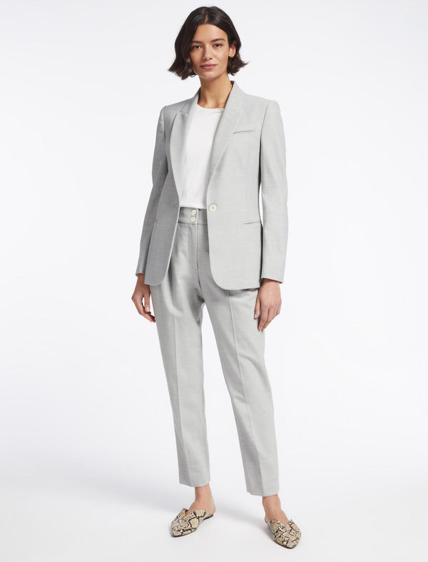 Jamie New Wool Blazer - Light Grey