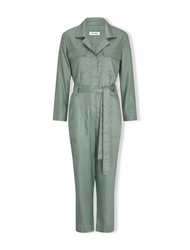 Olive utility jumpsuit 2025