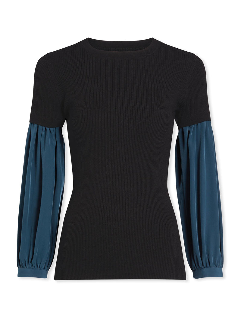 Coco Wool Jumper - Black Petrol