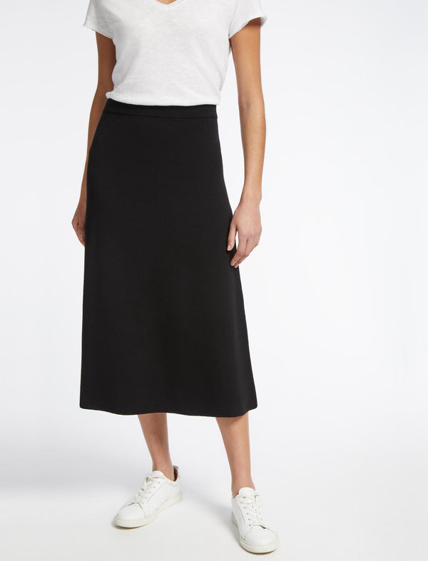 Sasha Wool Skirt - Black