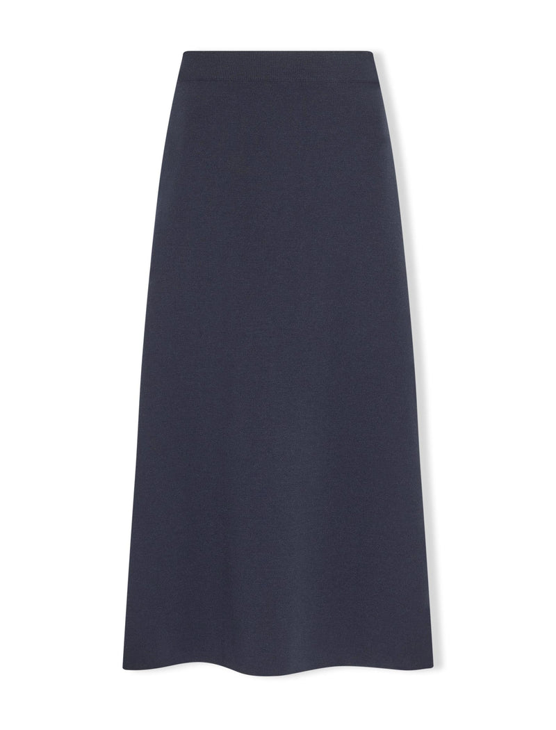 Sasha Wool Skirt - Navy