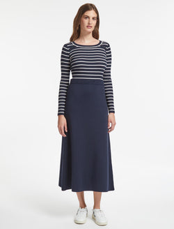 Sasha Wool Skirt - Navy