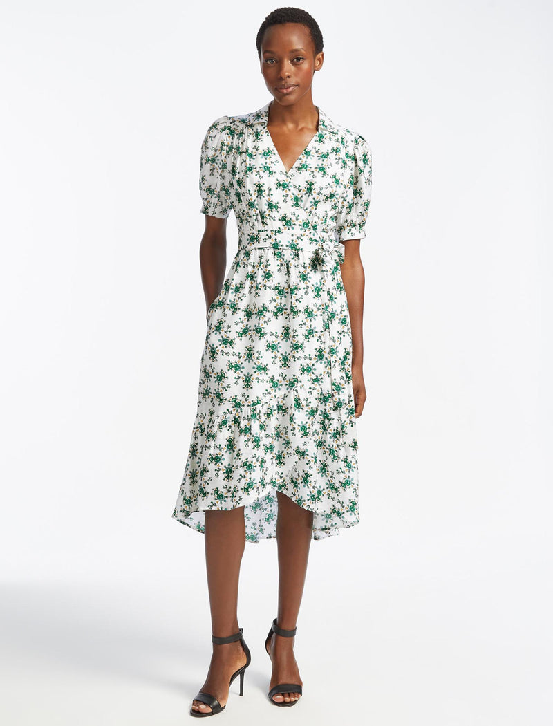 Zara floral wrap dress new arrivals