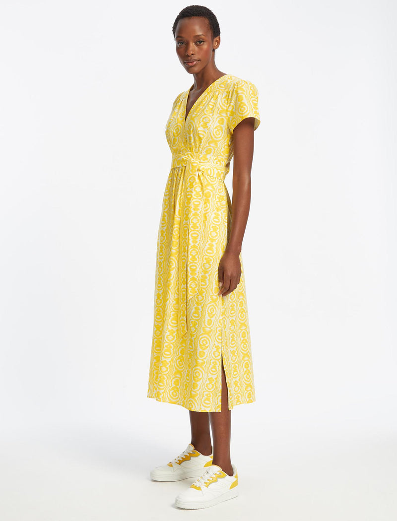 Next yellow wrap dress store
