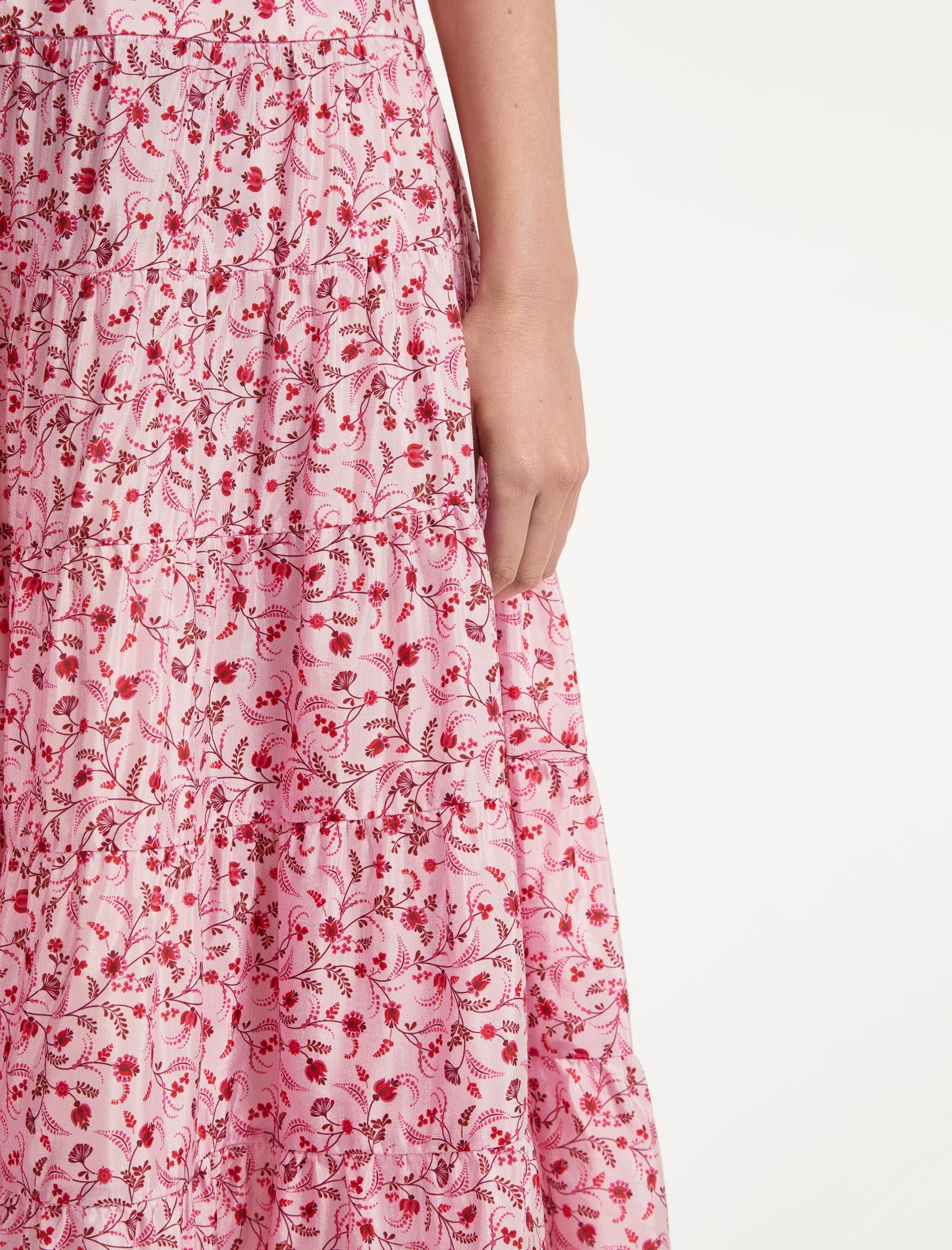 Long skirt clearance flower print
