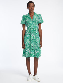 Leopard tea dress top