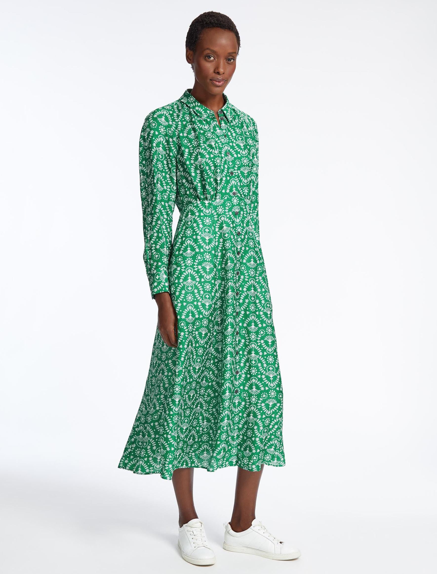Zara polka dot maxi shirt dress hot sale