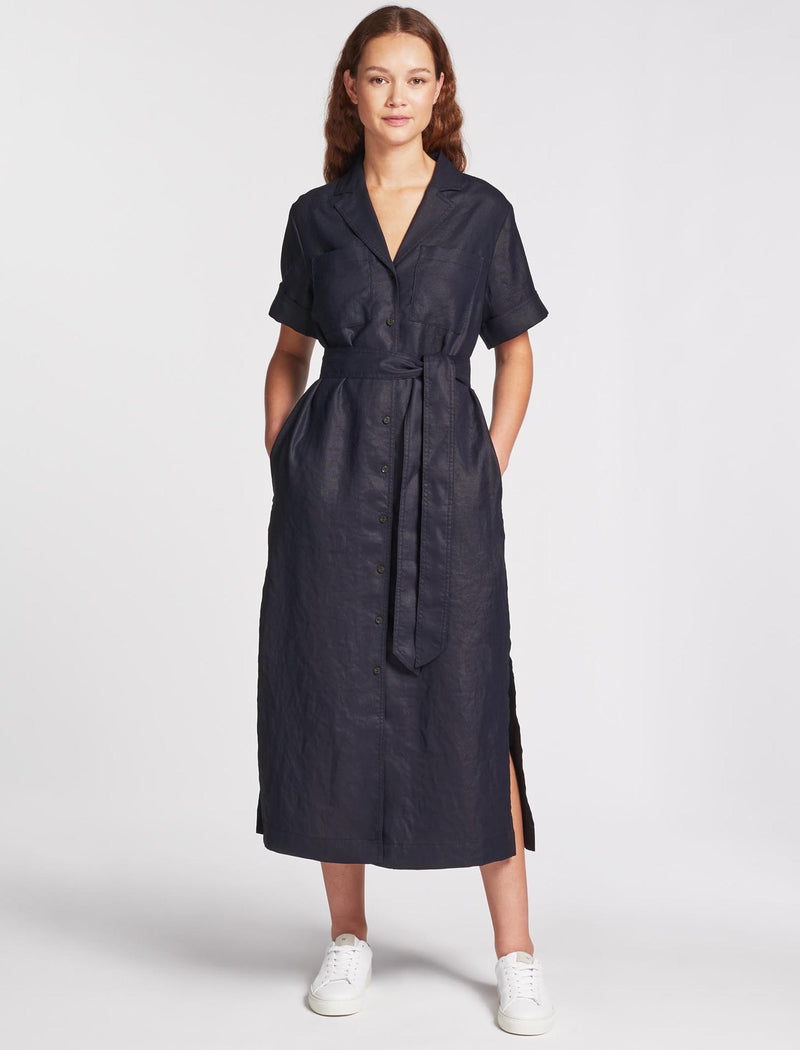 Short sleeve maxi shirt dress shop