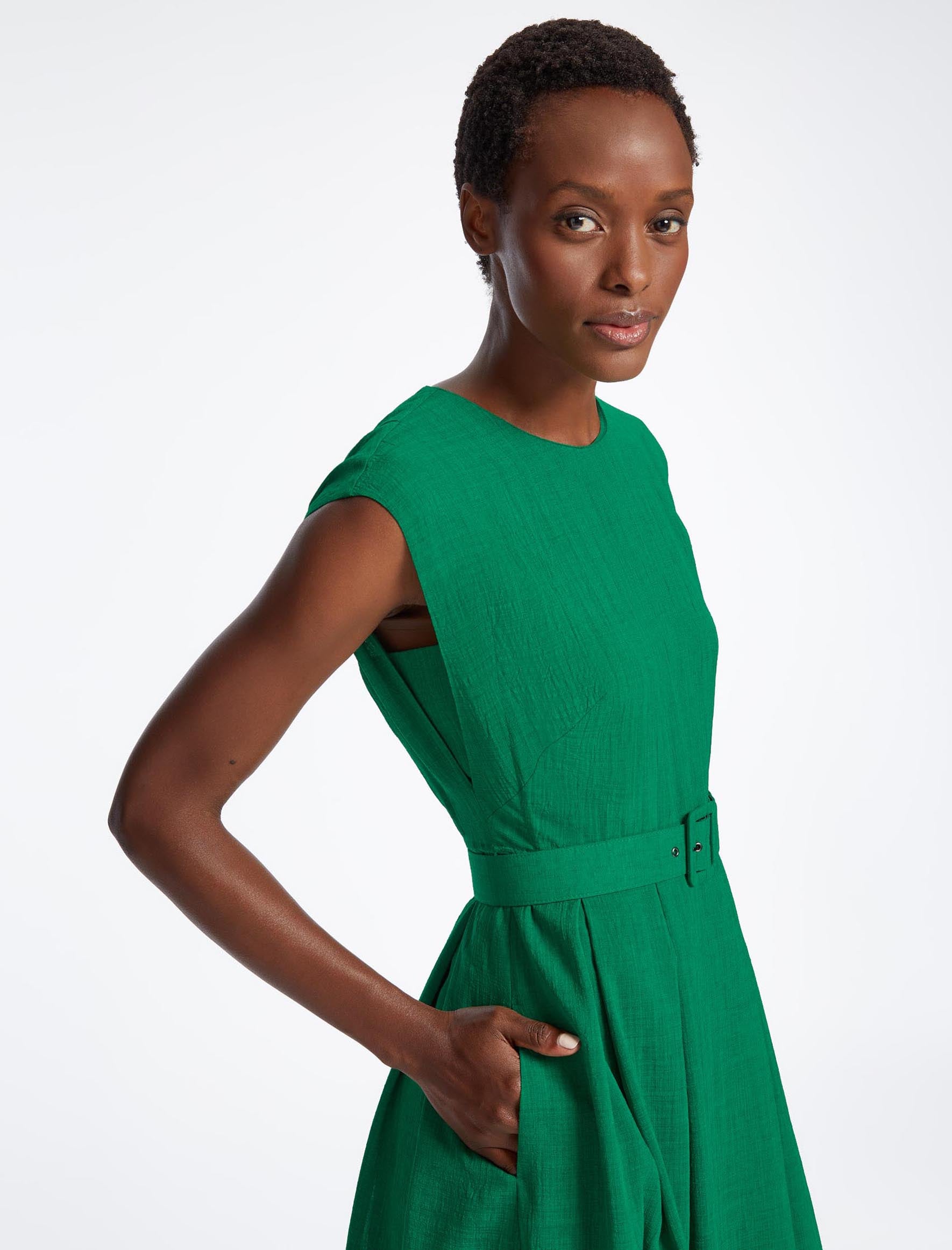 Next green 2025 midi dress