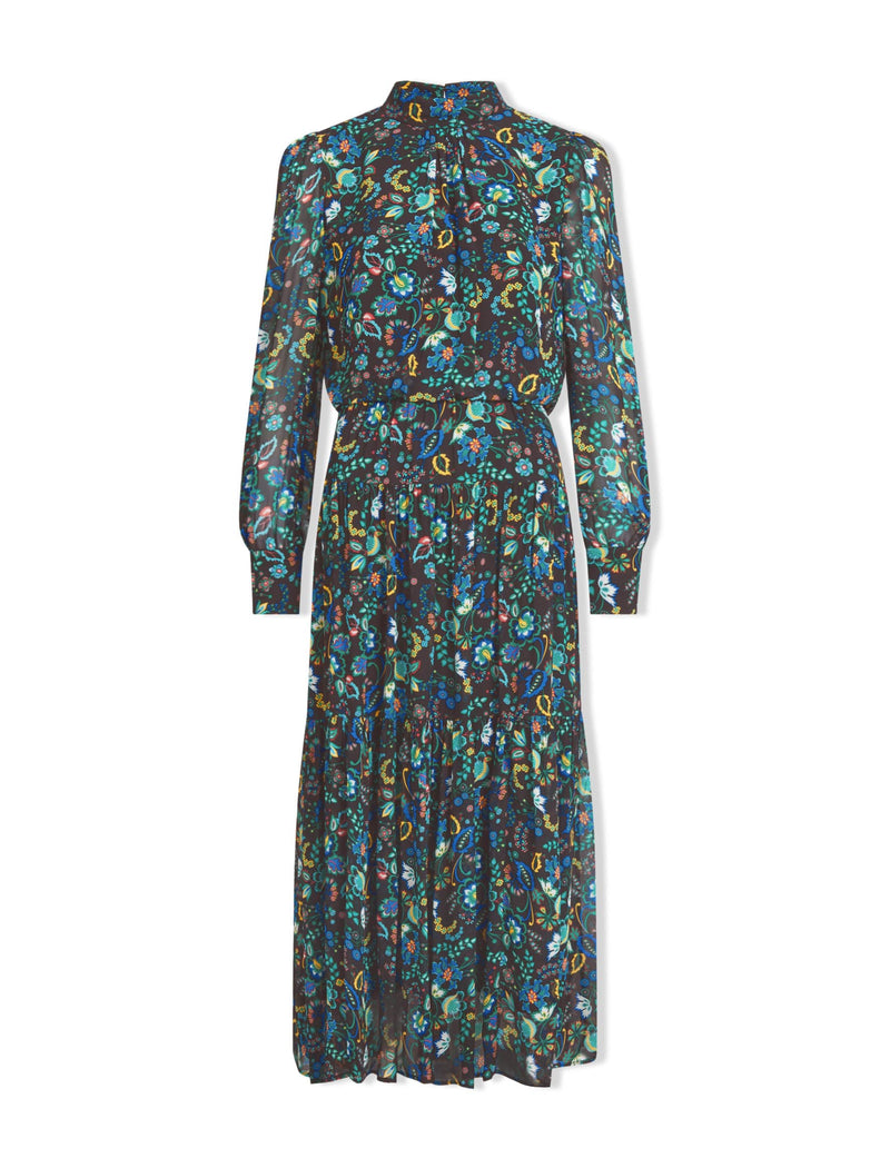 Lorni Maxi Dress - Multi Coloured Large Floral Print