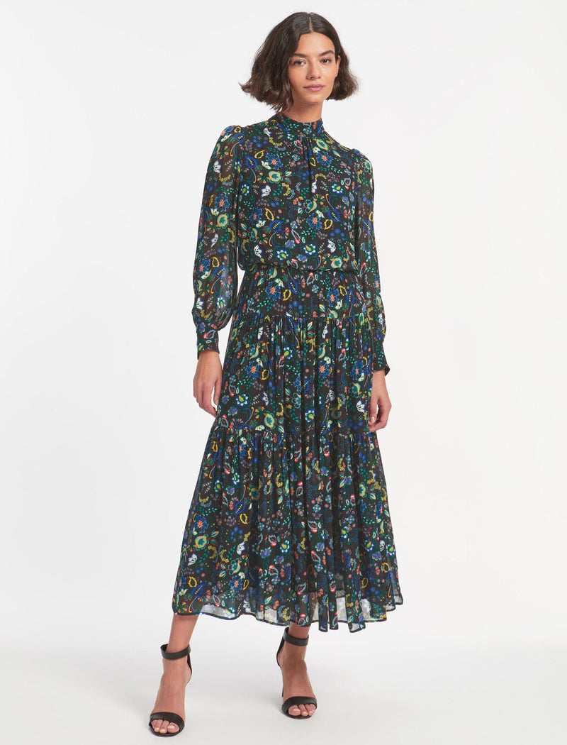 Lorni Maxi Dress - Multi Coloured Large Floral Print