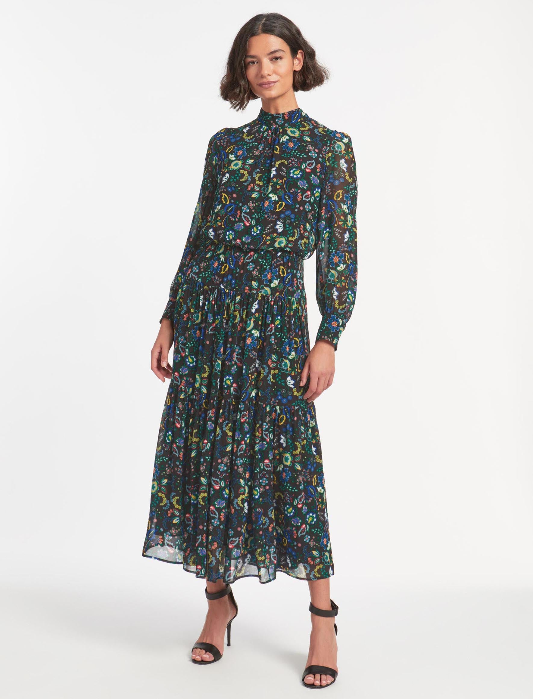 Long colourful maxi dresses hot sale