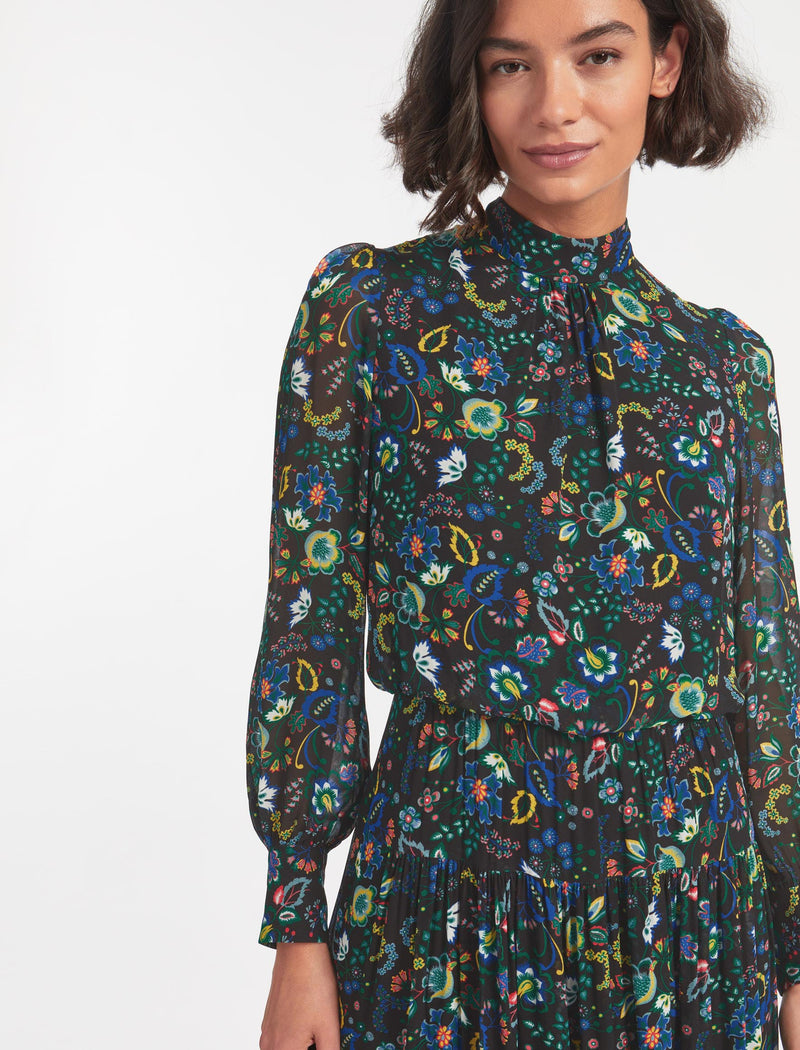 Lorni Maxi Dress - Multi Coloured Large Floral Print