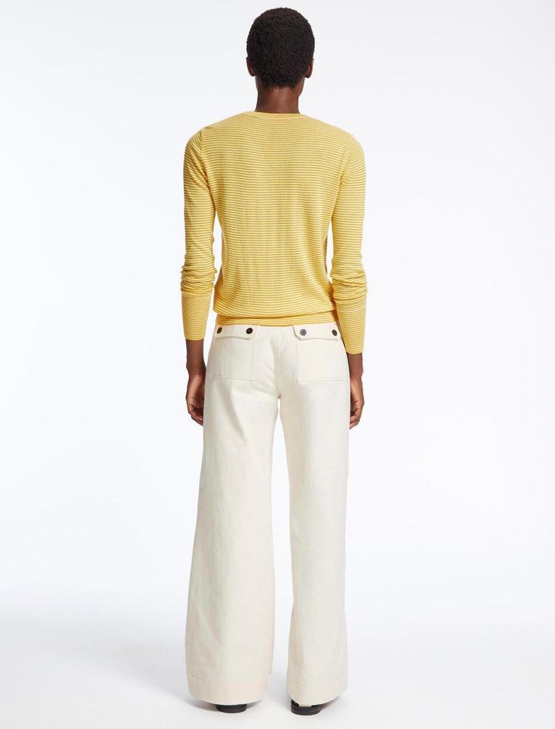 Yellow cotton clearance jumper