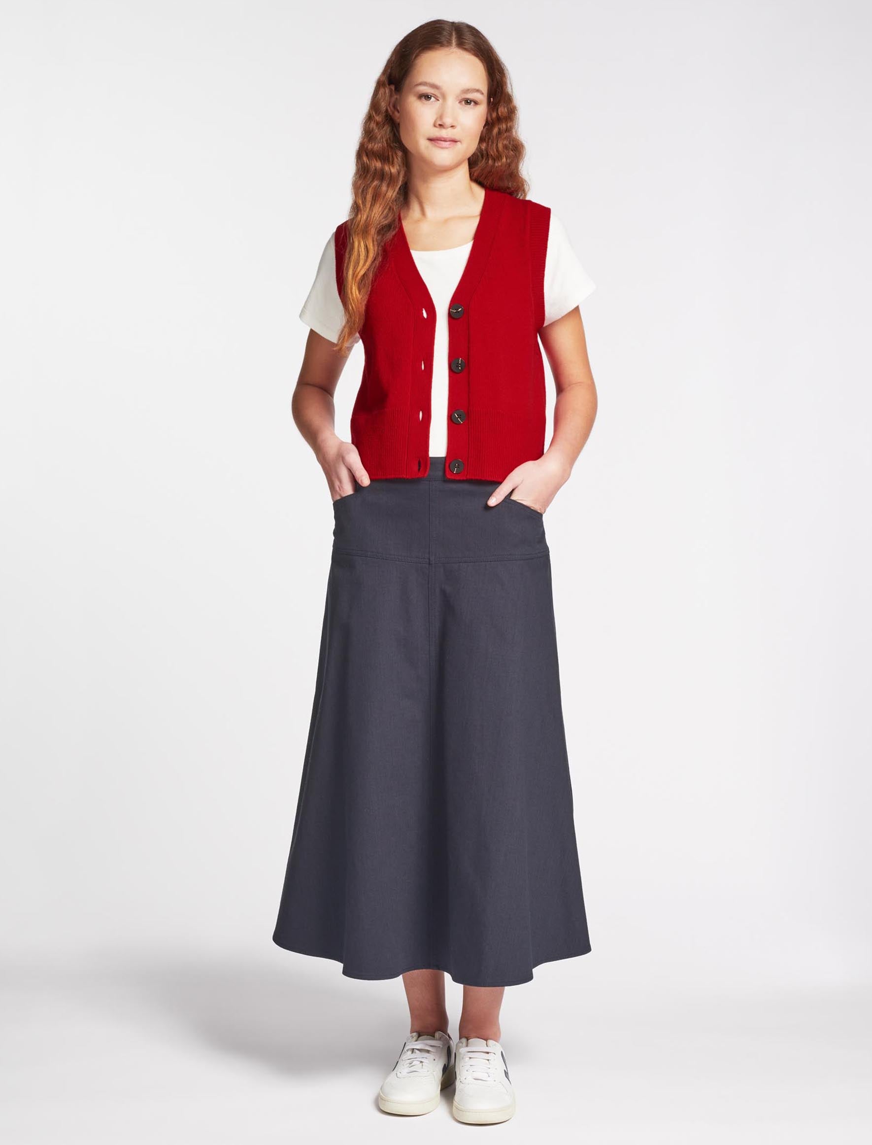 Long skirt with shirt 4 inch store