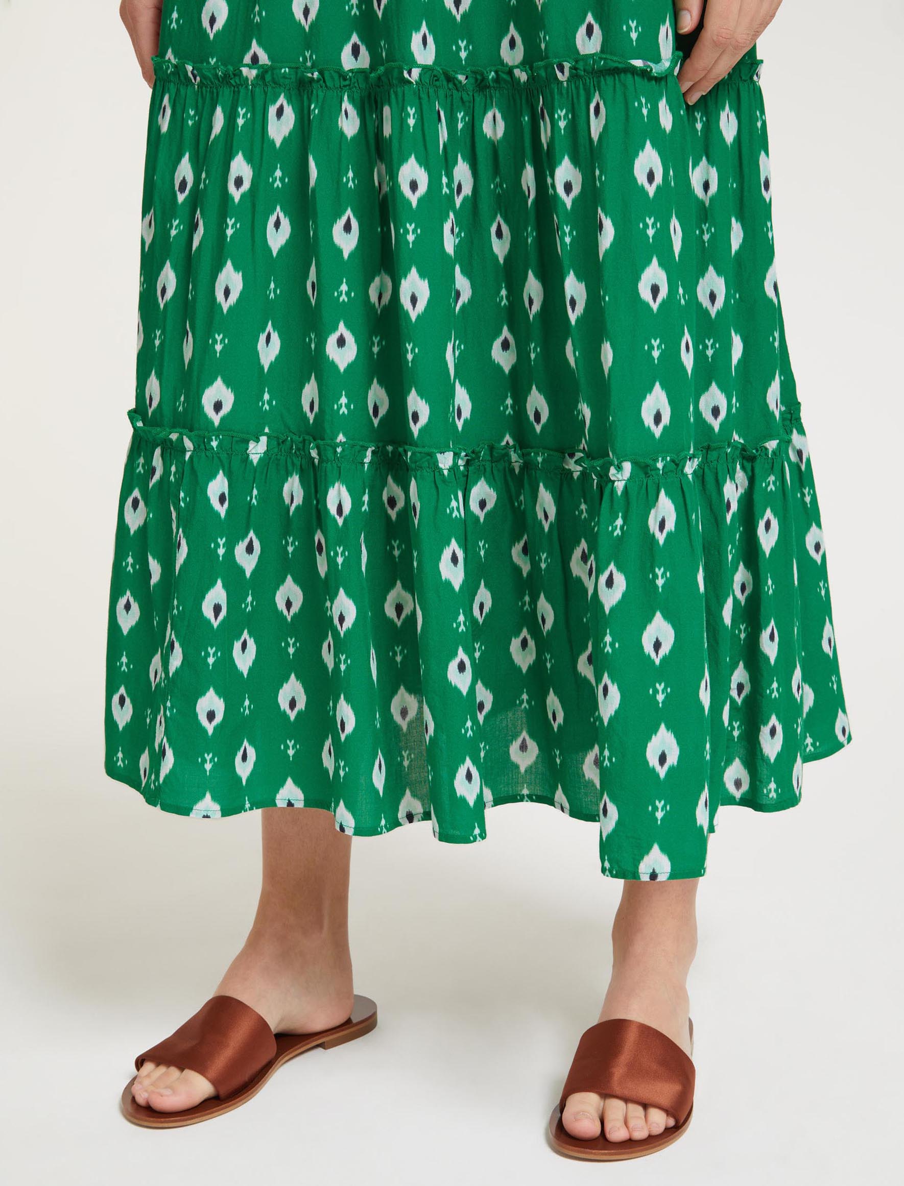 Green maxi skirt 80 online