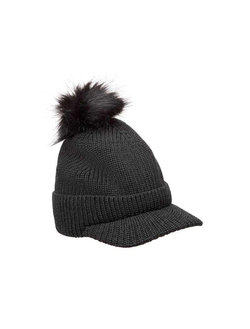 Beata Wool Hat - Charcoal