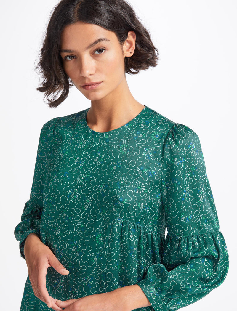 Trapeze midi dress top