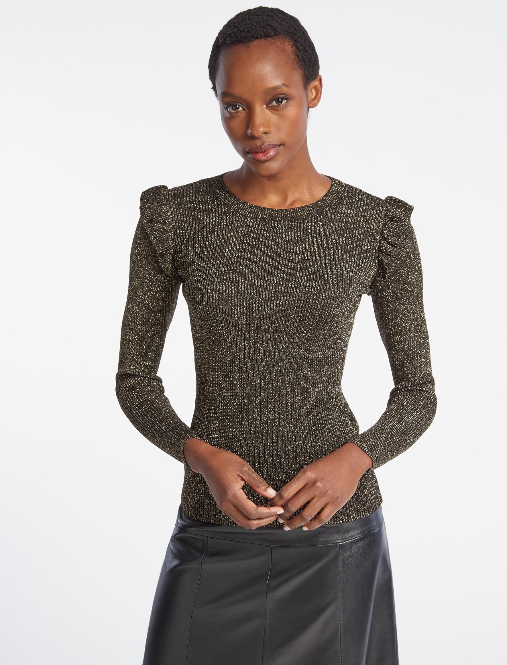 Gold metallic shop jumper