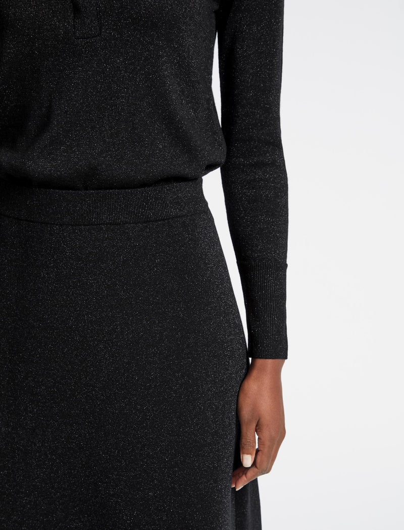 Black a line skirt yarn hot sale